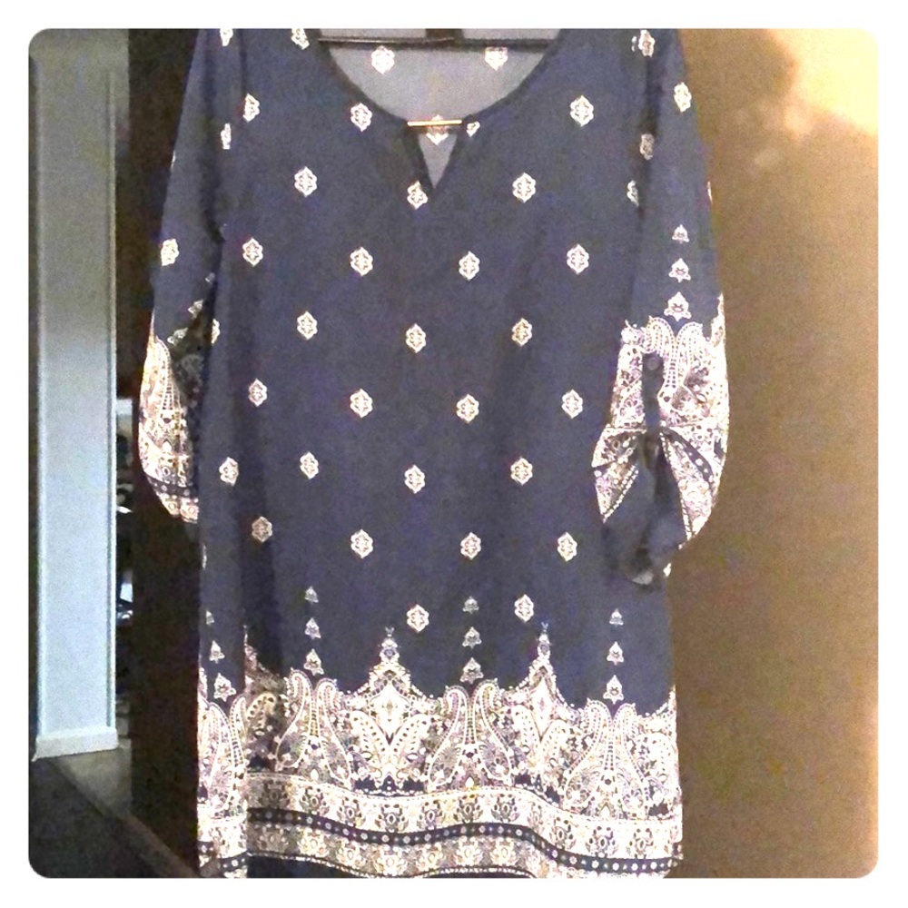 Paisley shift dress